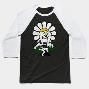 Daisy flower two boys play bouncy and practice gymna Baseball T-Shirt